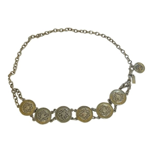 Unbranded Jewelry - Vintage Necklace Large Heavy Metal 40 Inches Made in Korea
